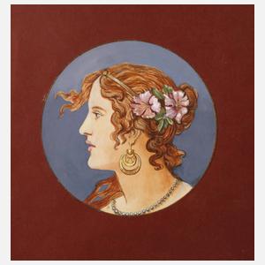 F. Ritter, Damenportrait