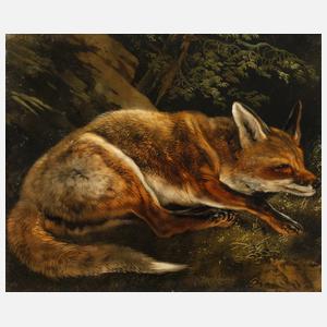 August Schleich, Fuchs am Waldesrand