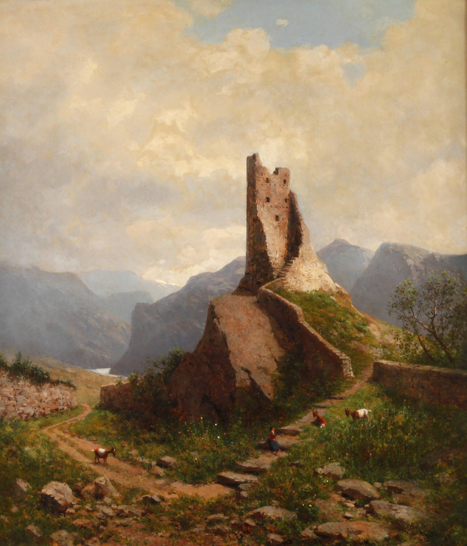Robert Schultze, Burgruine Freudenberg bei Ragaz