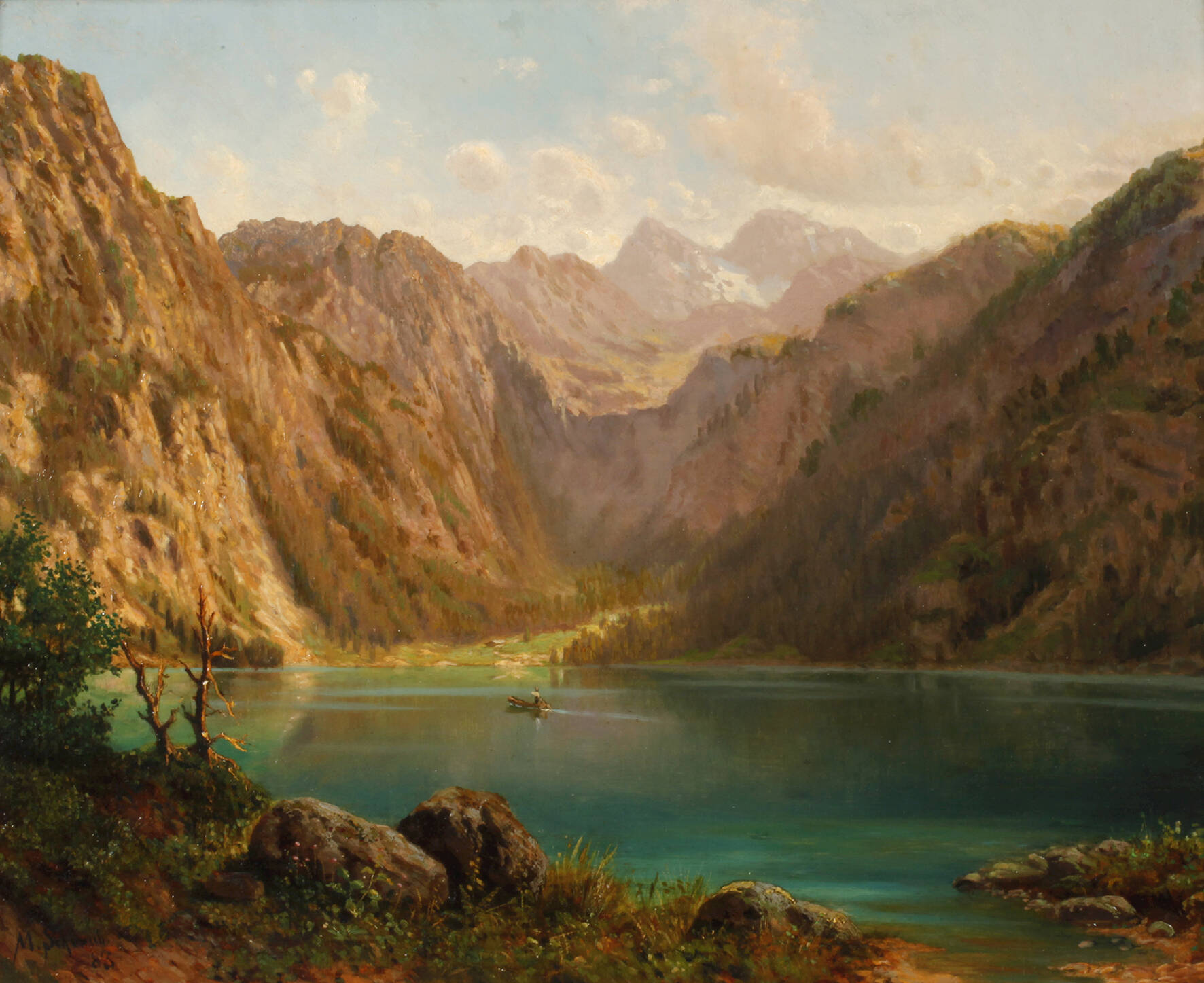 Maximilian Schwab, Obersee mit Fischunkelalm