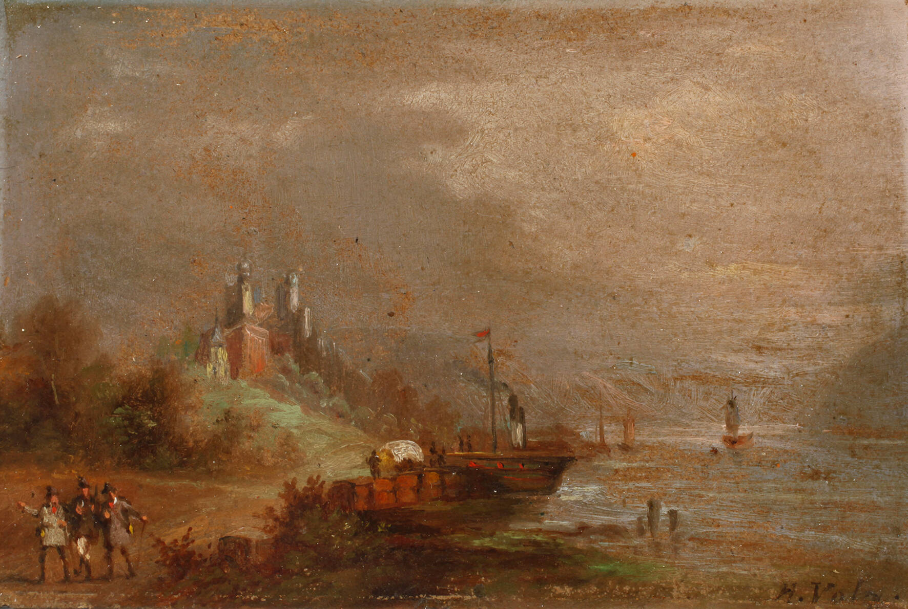 Hermann Volz, "Es zogen drei Burschen wohl über den Rhein"