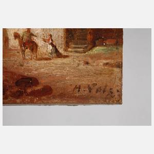 Hermann Volz, "Schiffslände bei Rüdesheim"