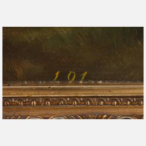 Jesus mit Lamm im Dornbusch