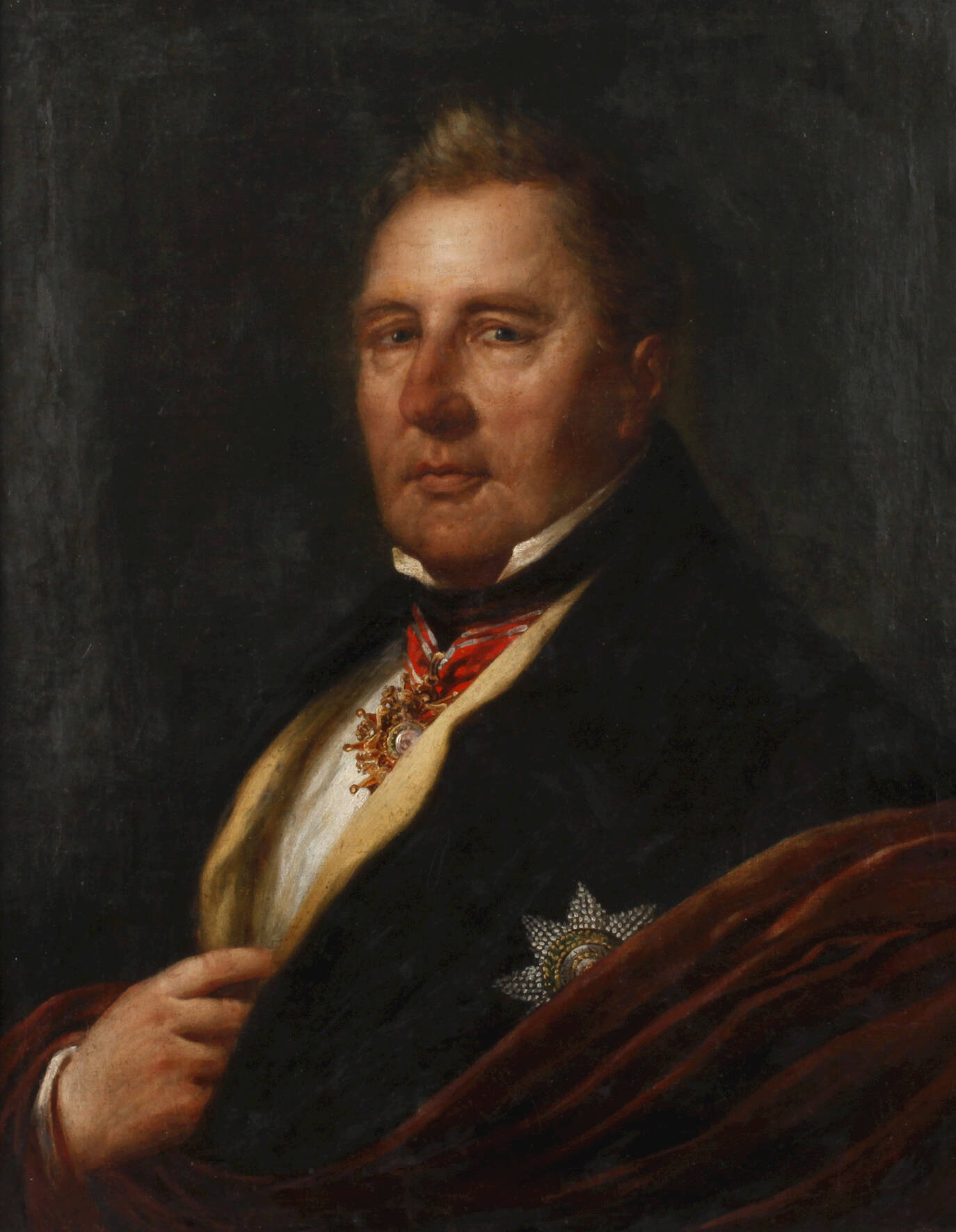 Würdevoller Herr mit Orden