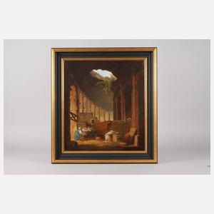 "Eremit im Kolosseum" nach Hubert Robert