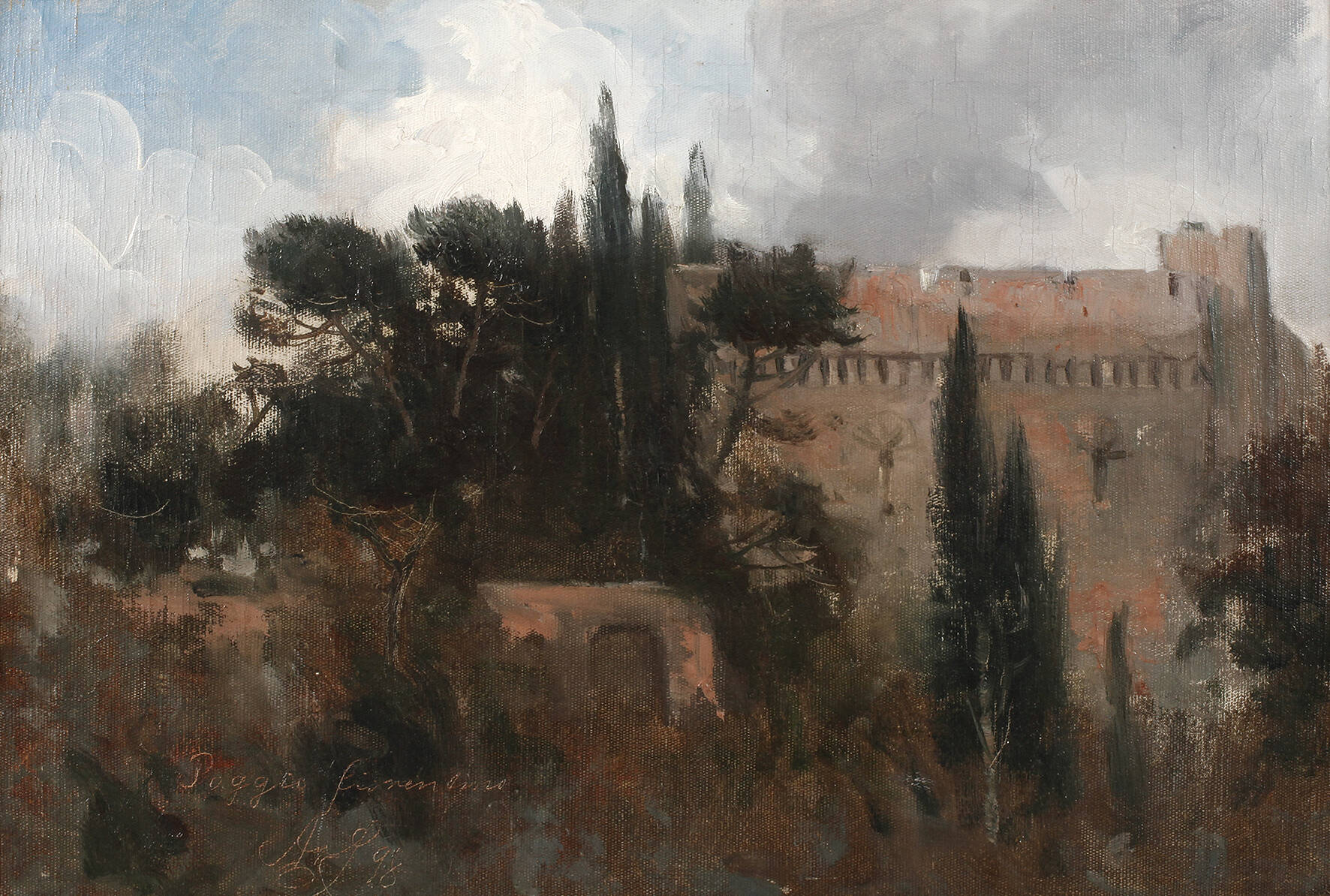 Mediterrane Burgansicht