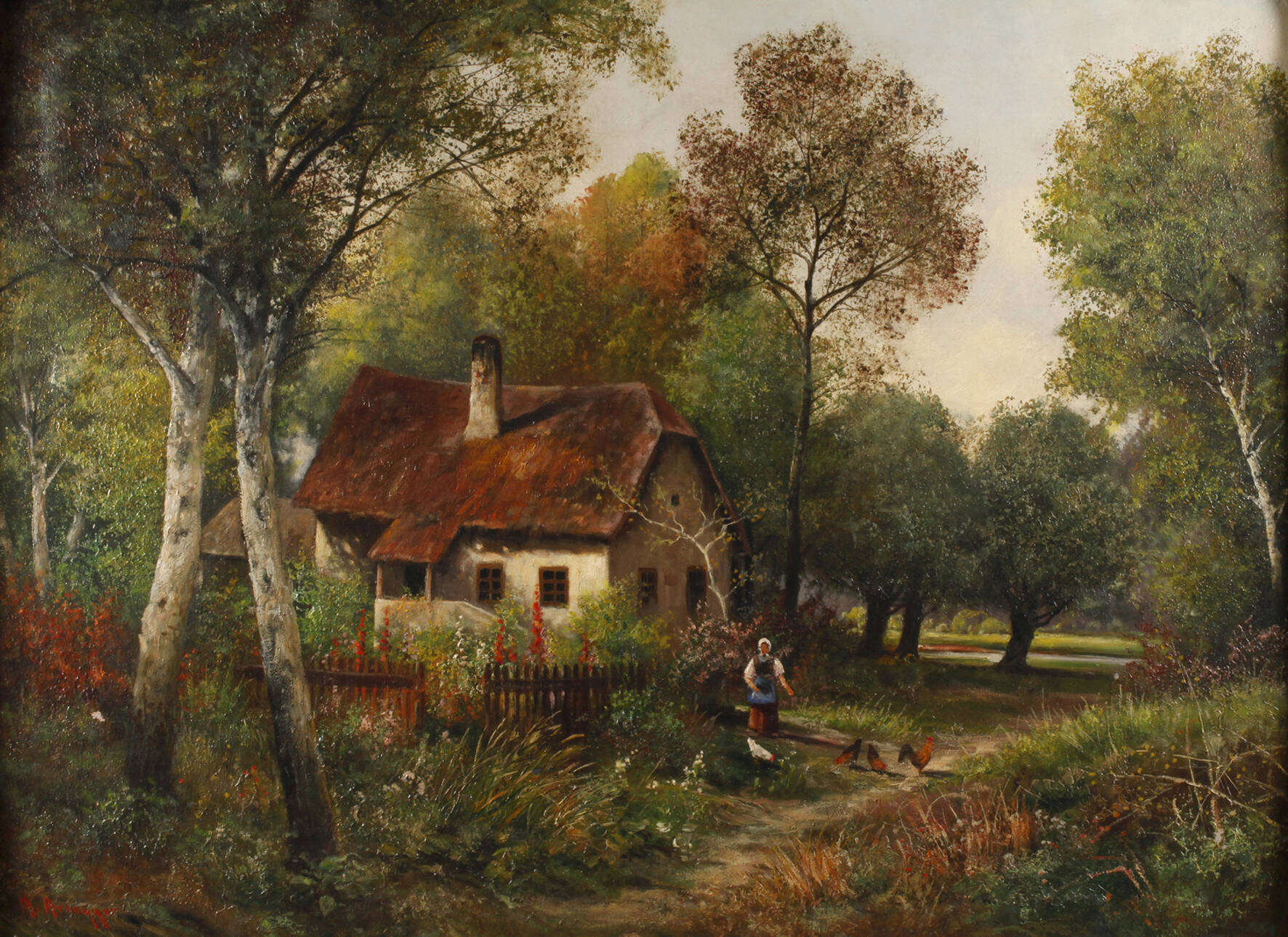 A. Arnegger, Sommerliches Bauernhaus