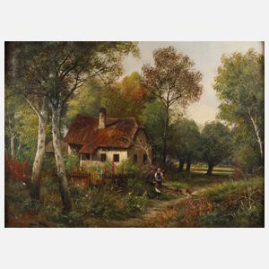 A. Arnegger, Sommerliches Bauernhaus