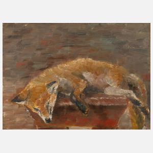 Franz Aumer attr., Der tote Fuchs