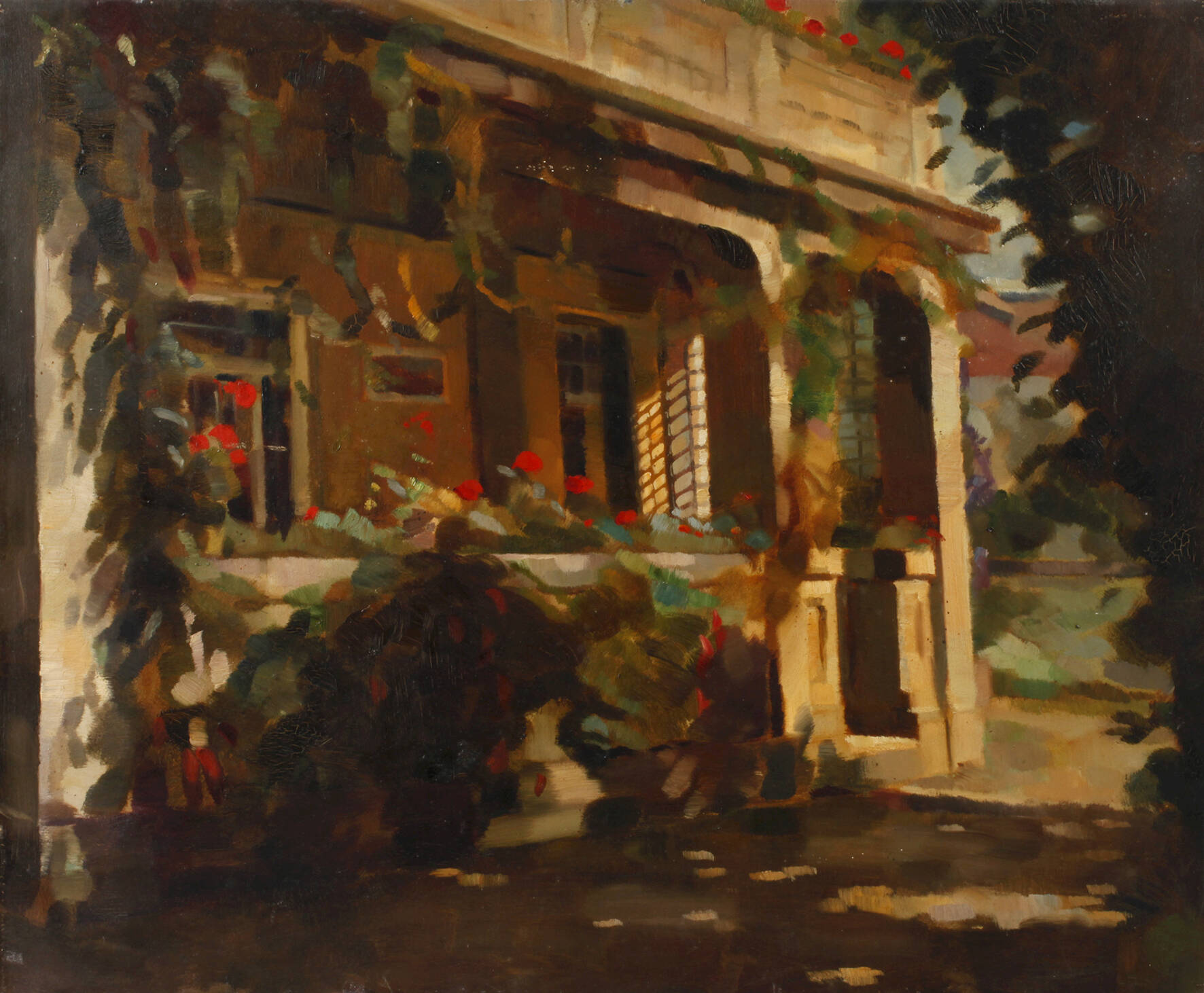 Franz Aumer (attr.), Sommer im Garten