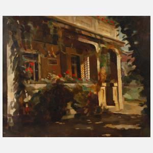 Franz Aumer (attr.), Sommer im Garten