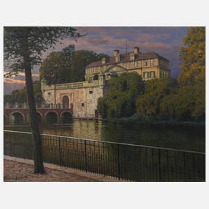 Heribert Bahndorf, Wasserschloss in der Dämmerung