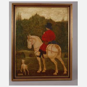 Joseph Maria Beckert, Reiter auf weißem Ross