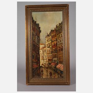 Eleonore Berchtold (attr.), Pariser Straßenszene