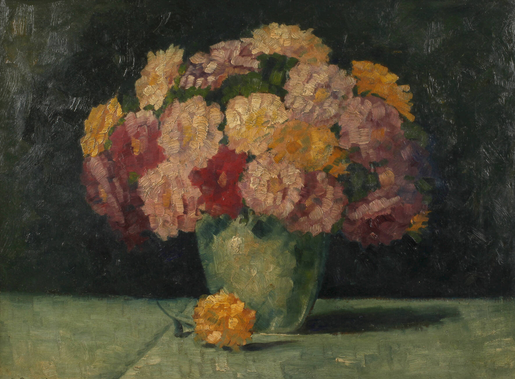 A. Bernes, Blumenstillleben