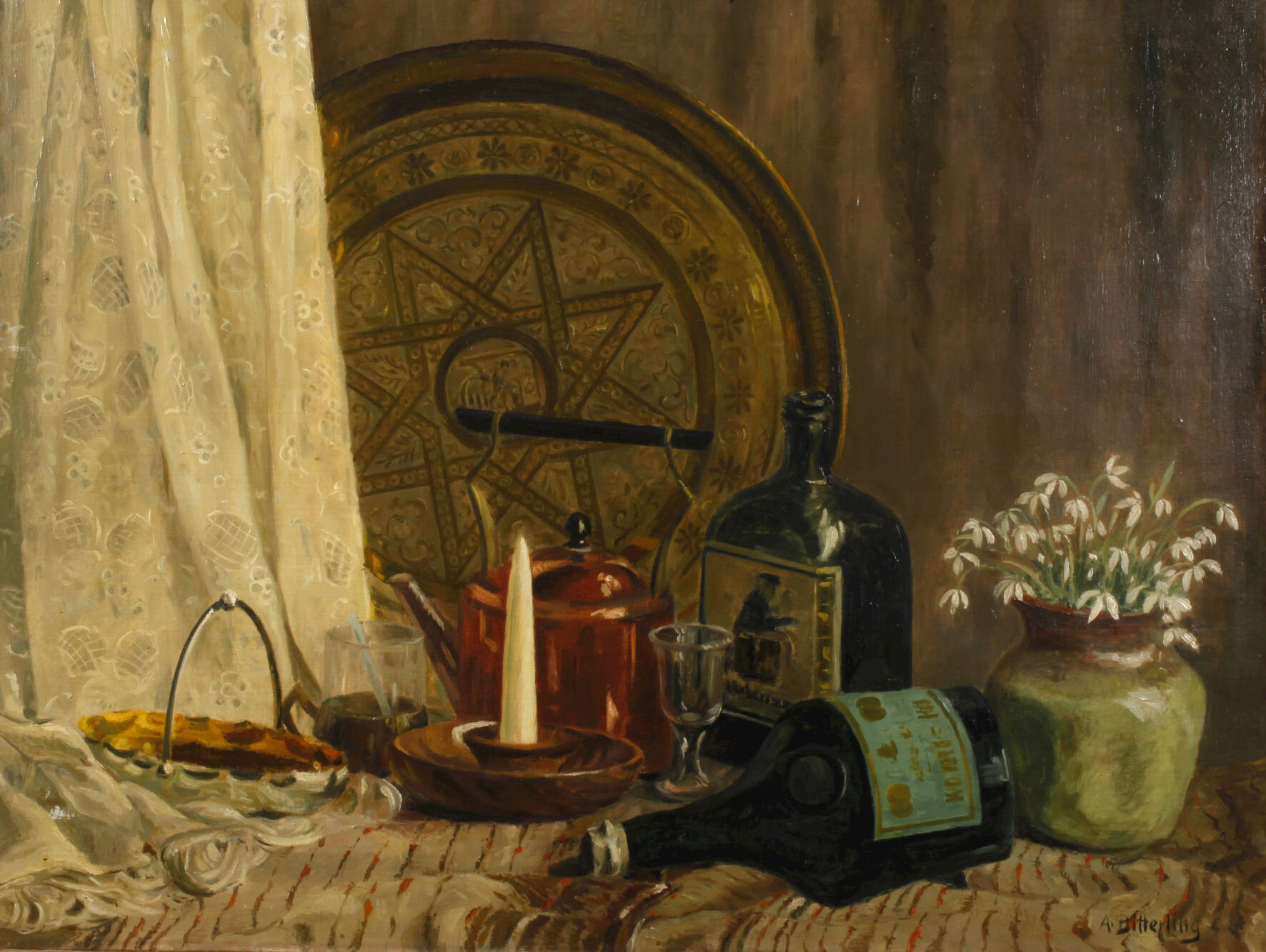 Artur Bitterling, Stillleben mit Schneeglöckchen