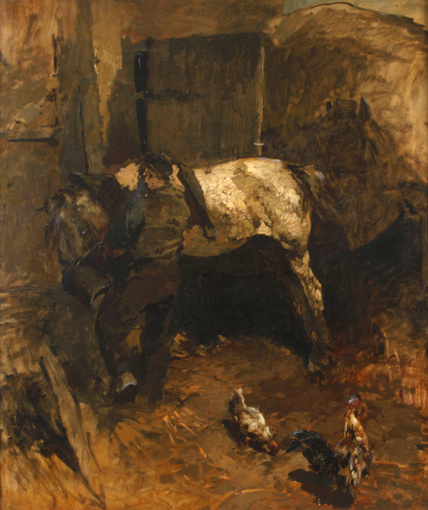Gregor von Bochmann, "Großes weißes Pferd"