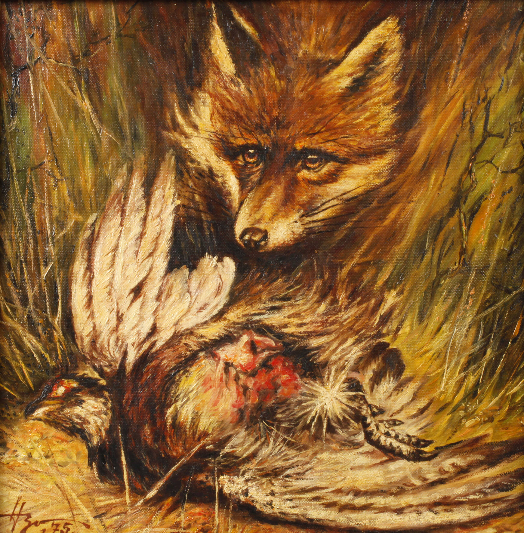 Herbert Bormann (attr.), Fuchs mit Beute