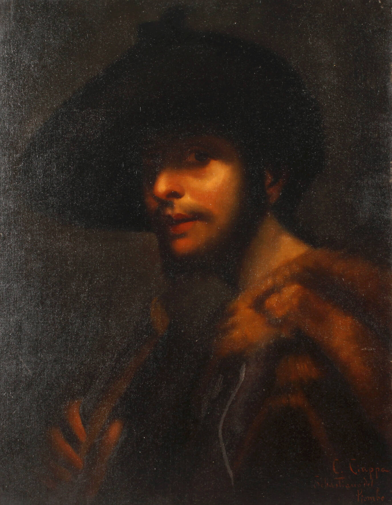 Carlo Ciappa, "Hirte mit Flöte" n. S. del Piombo