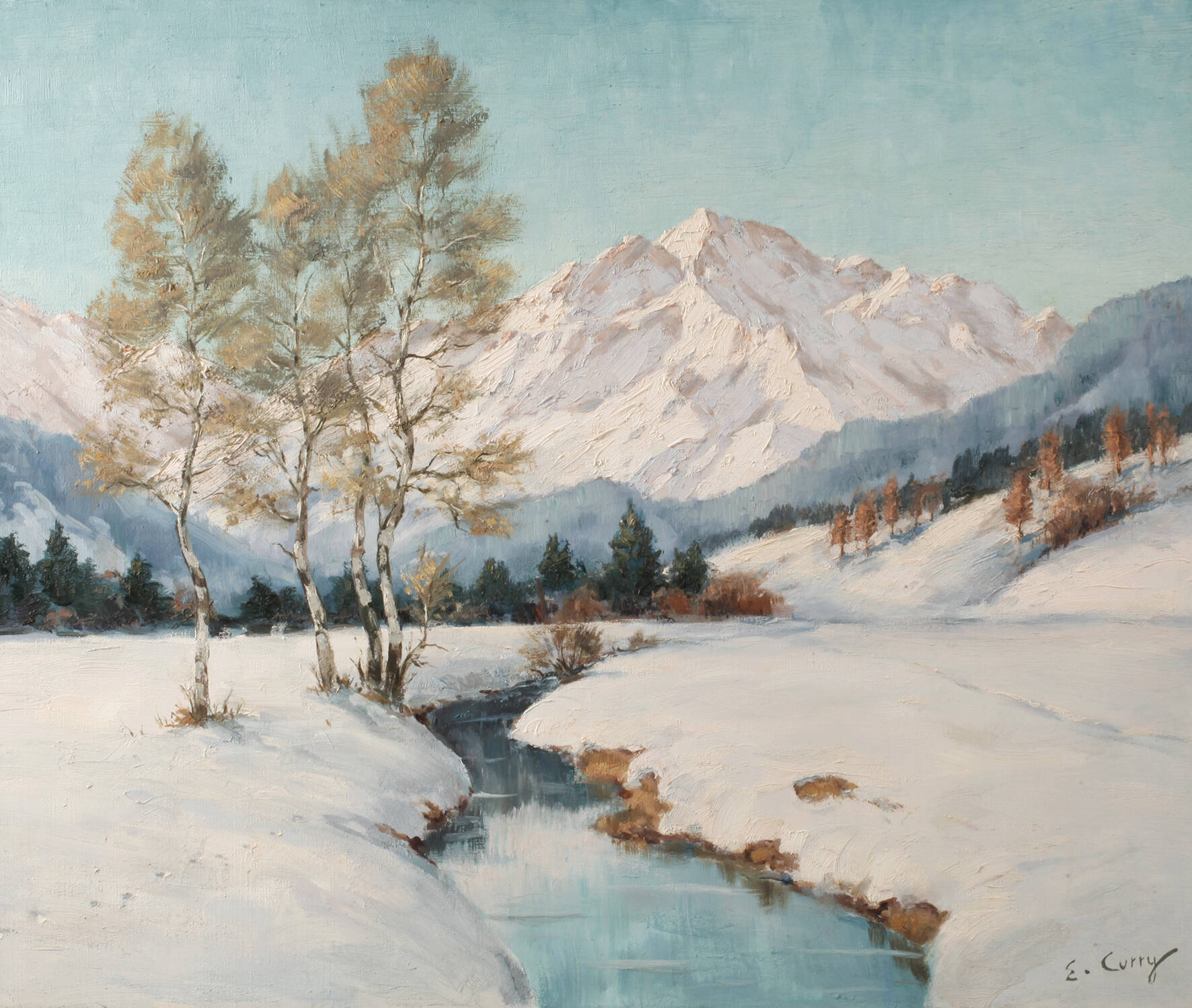 Eric Curry, Winterliche Hochgebirgslandschaft