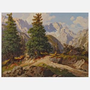 Hans Frahm, Blick auf Zugspitze und Höllental