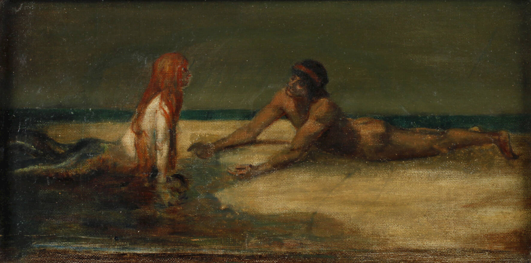 Adolf Frey-Moock (attr.), Nixe mit Jüngling