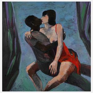 Lothar Gemmel (attr.), Schwebendes Liebespaar