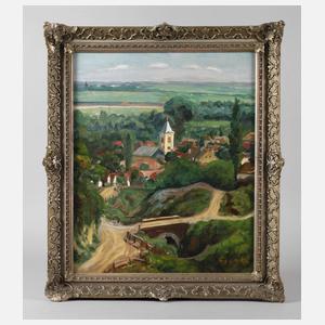 Pal Gyoroki, Sommerliche Dorfansicht