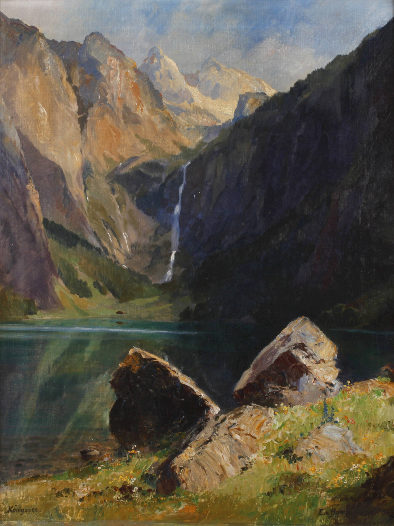 Eduard v. Handel-Mazetti, Röthbachfall mit Obersee