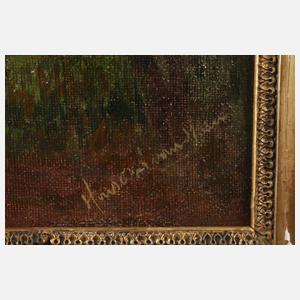 Walter Henschel v. Hain, Badende Mädchen am Weiher