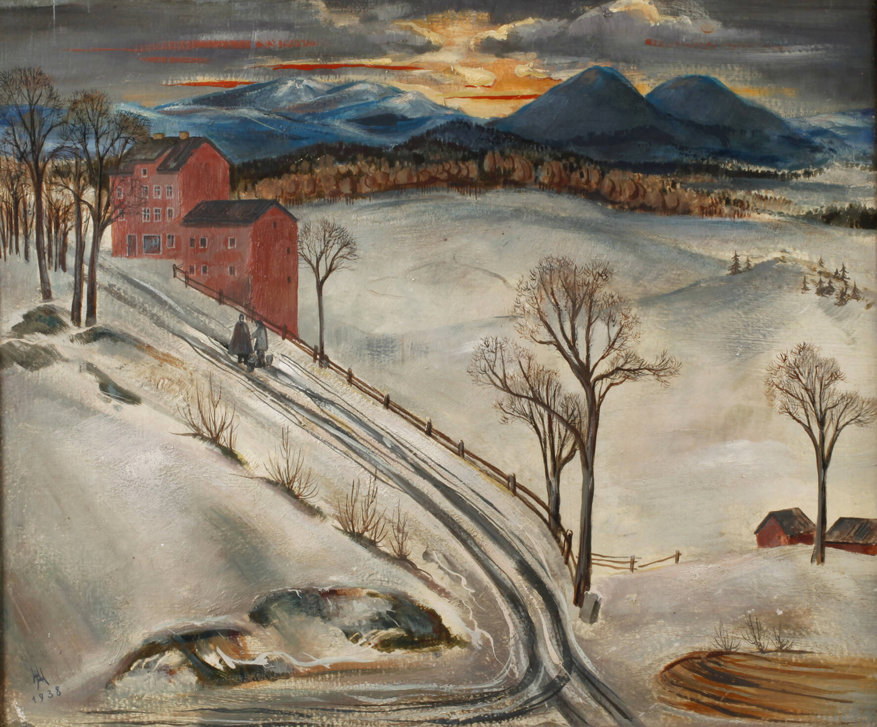 Hesto Hesterberg, Das rote Haus