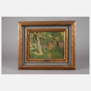 Liesl Kinzel, Hühner im Garten