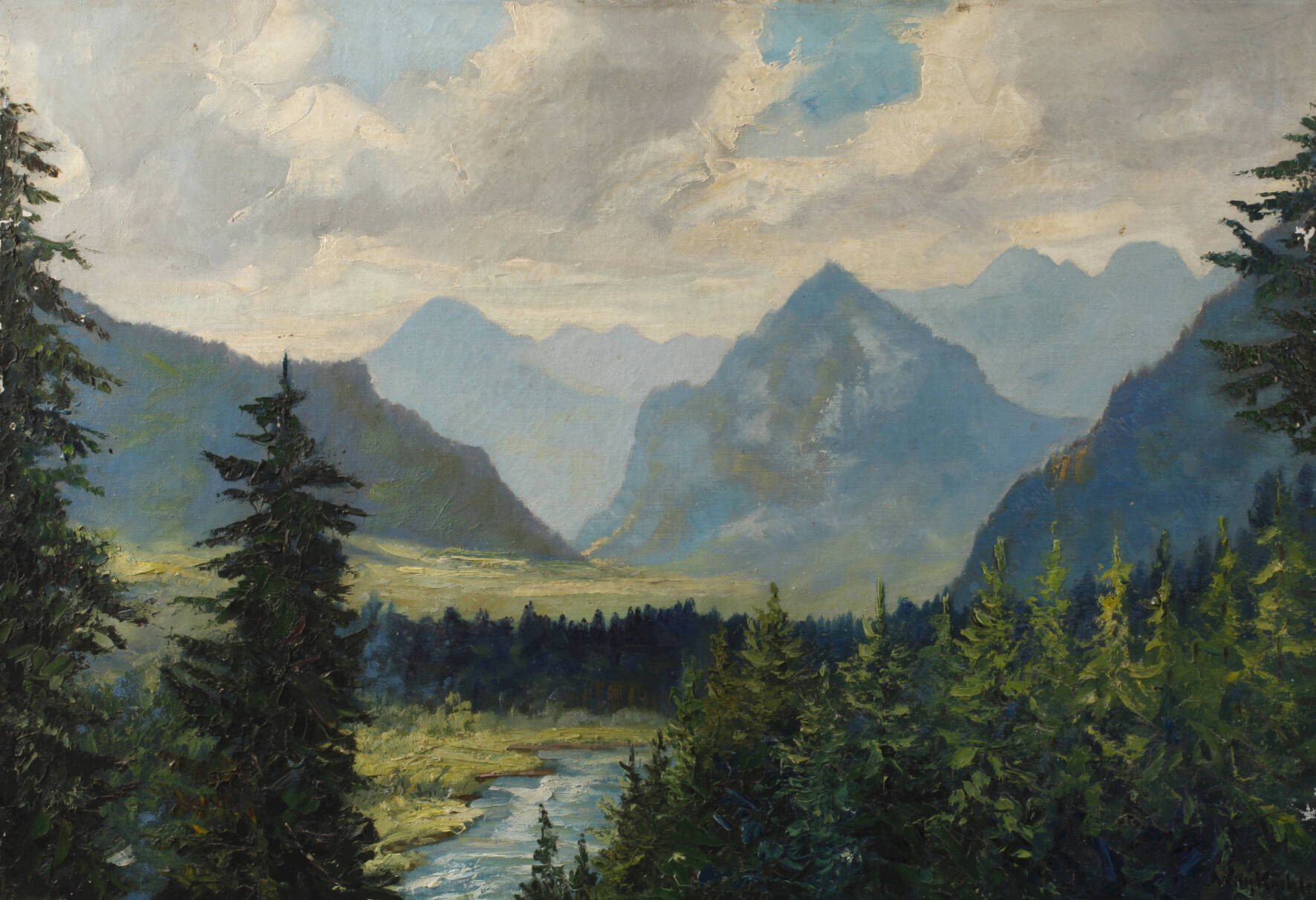 Willy Köchler, Alpenlandschaft