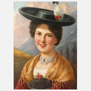 Ludwig Dominik Kohrl, Frau in Tracht