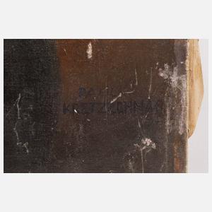 Paul Kretzschmar, Pfeife rauchender Herr mit Kind