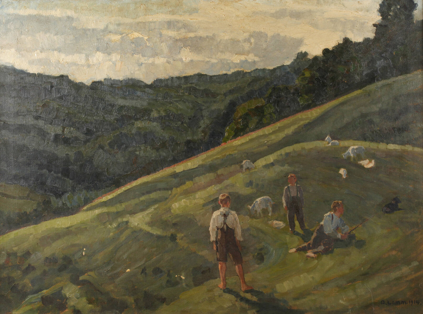 Albert Lamm, An einem Sommertag