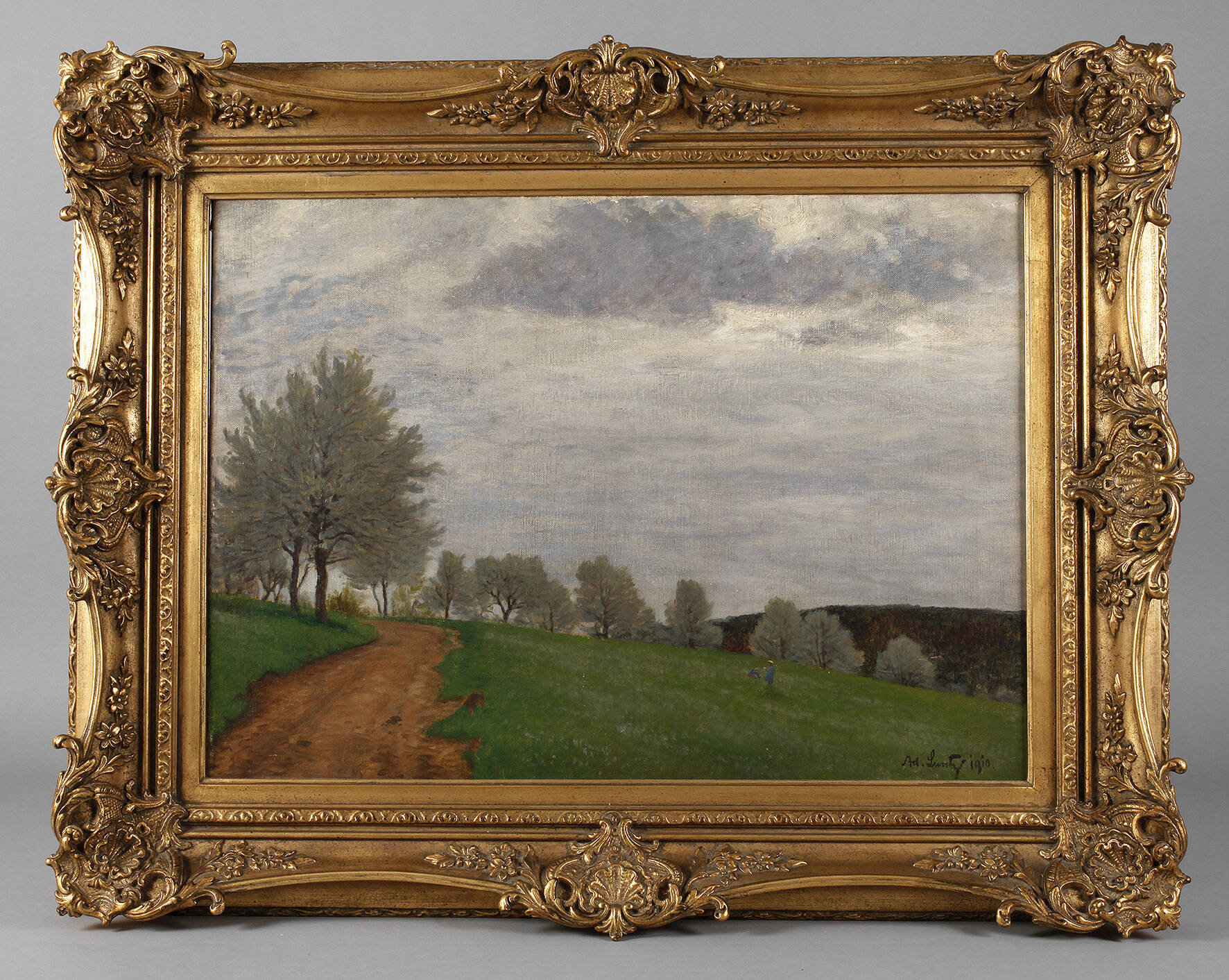 Adolf Luntz, "Kirschbäume gegens Licht"