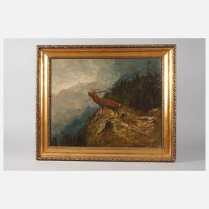 Moritz Müller II., Hirsch im Gebirge