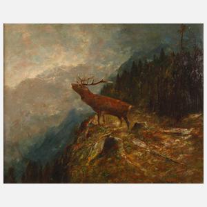 Moritz Müller II., Hirsch im Gebirge