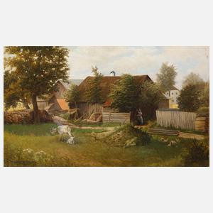 Marie Onken-Palme, Auf dem Bauernhof