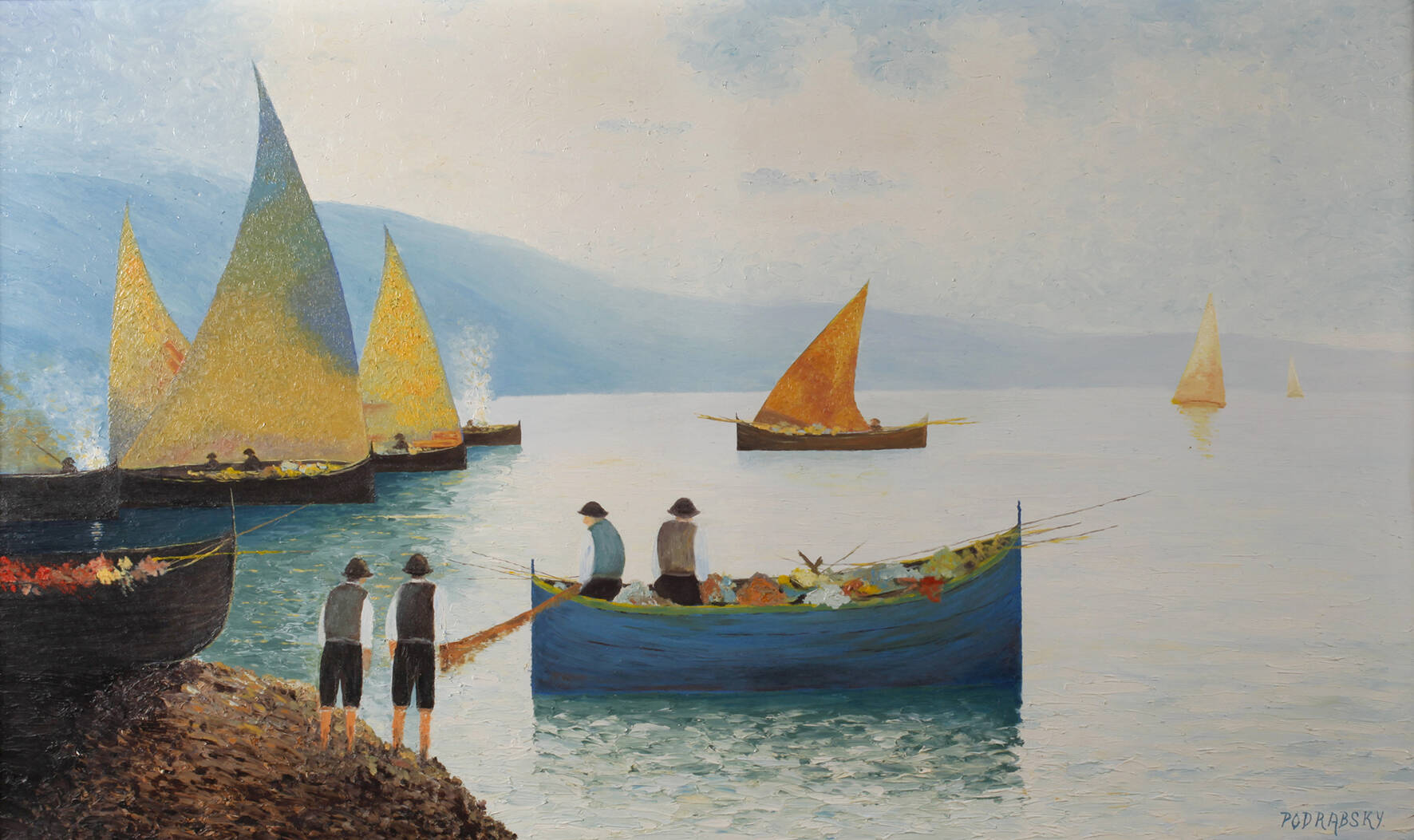 Josef Podrabsky, Küstenszene
