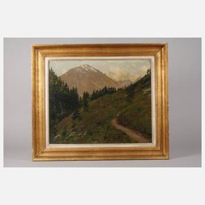 Emil Rau, sommerliche Gebirgslandschaft