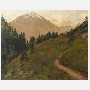 Emil Rau, sommerliche Gebirgslandschaft