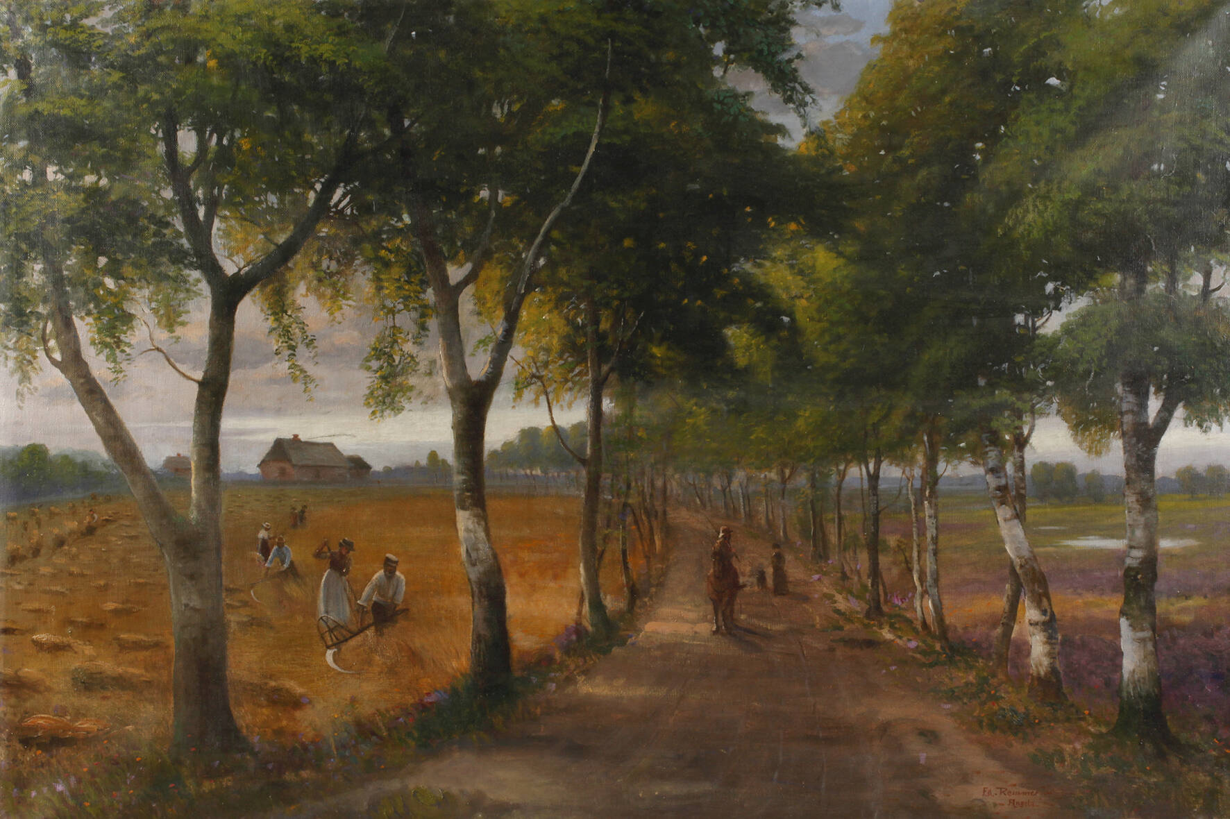 Eduard Remmer, Getreideernte in Angeln