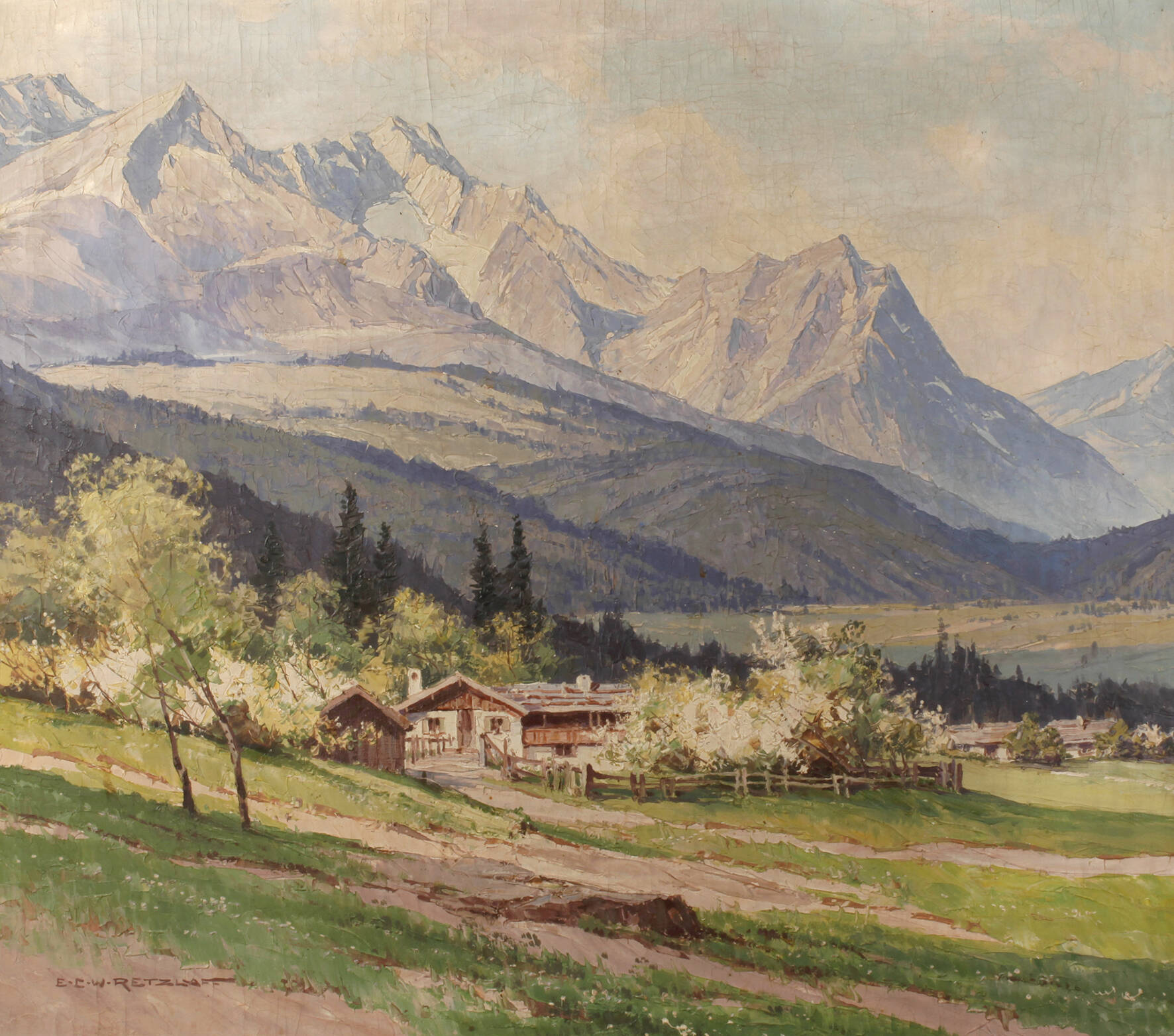 Ernst Carl Walter Retzlaff, Sommer in den Alpen