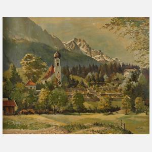 Hans Saum, Blick auf Grainau