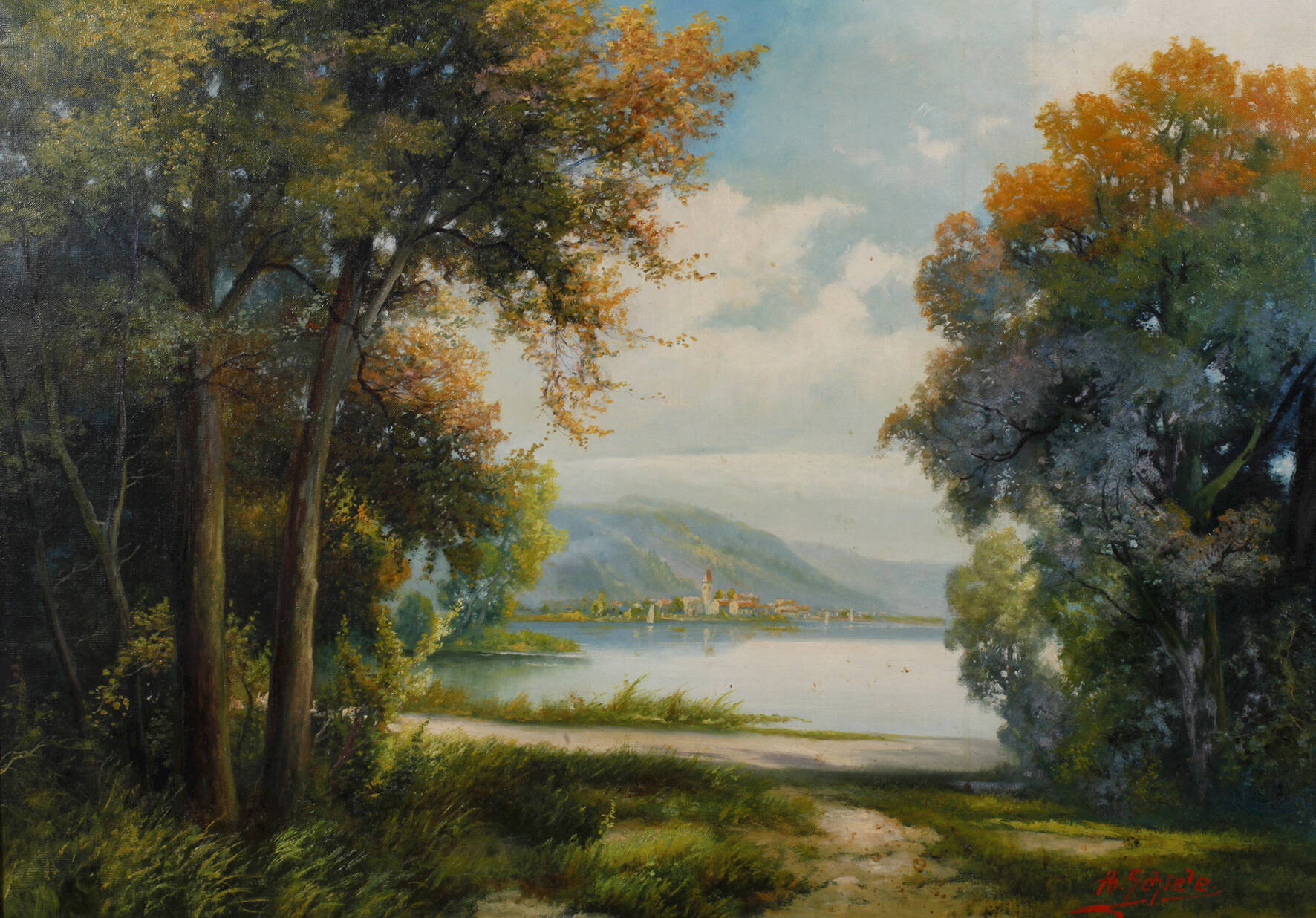 Schiele, Spätsommer am See