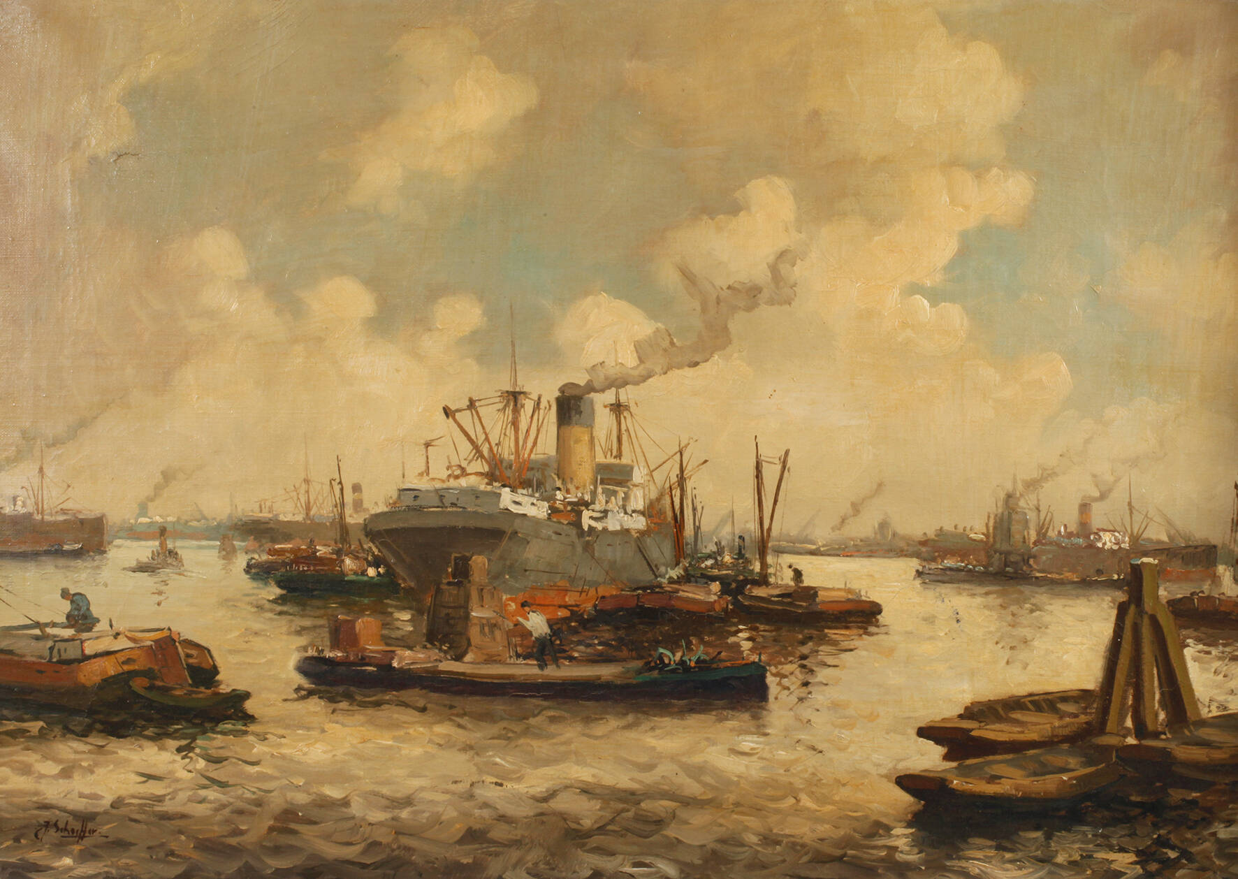 C. Schorffer, "Hamburger Hafen"