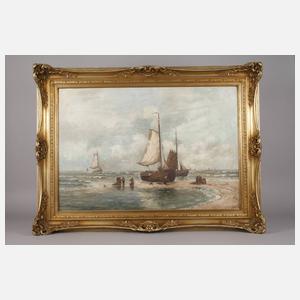 J. Tenhagen, Schiffe am Strand