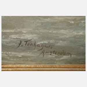 J. Tenhagen, Schiffe am Strand